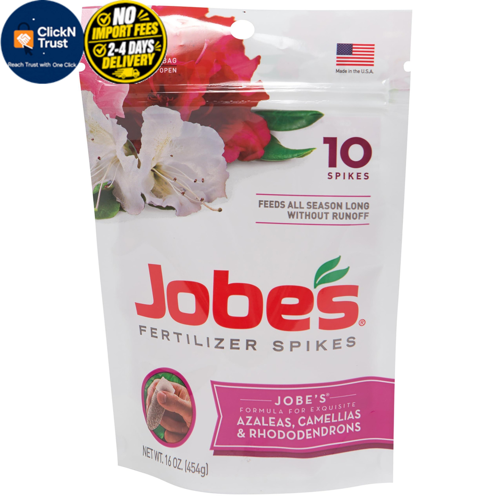 Jobe’s Garden Fertilizer Spikes, Organic for 10 Brown