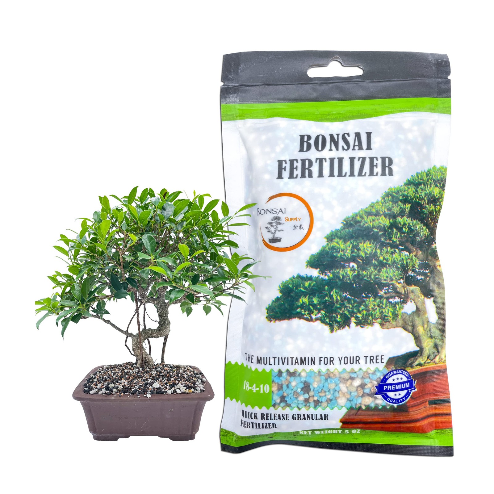 Bonsai All-Purpose Fertilizer by The Bonsai Supply – 5oz | Quick Results | Mi…