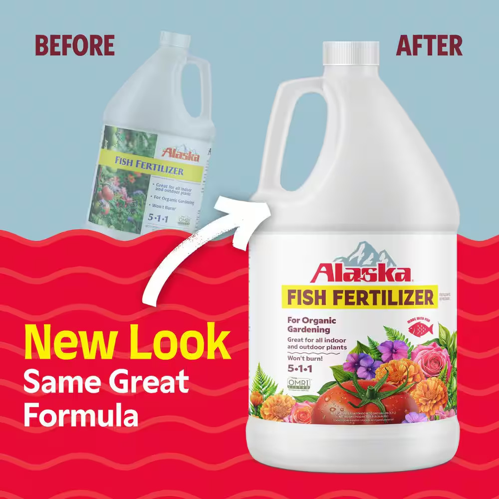 128 Oz. (1 Gal.) Organic Gardening Liquid Fish Emulsion Plant Food Fertilizer Co