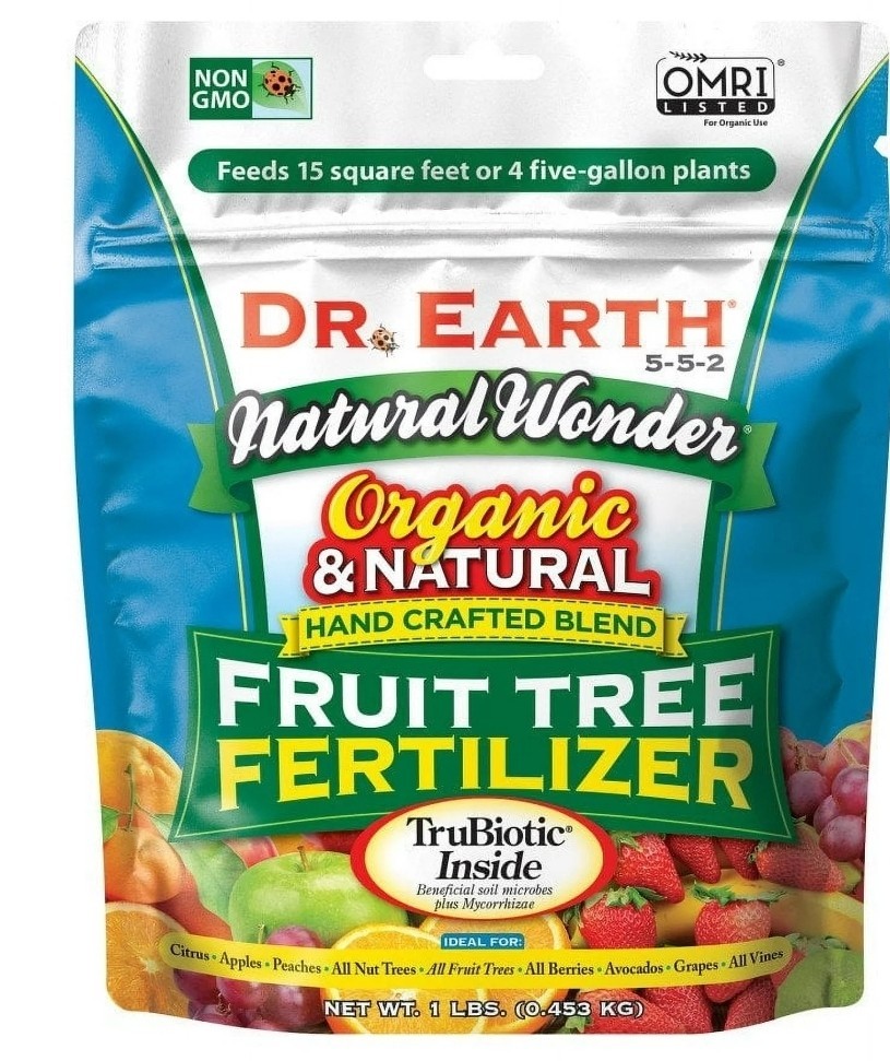 Dr Earth Natural Organic Natural Wonder Fruit Tree 5-5-2 Fertilizer (1 Lb)