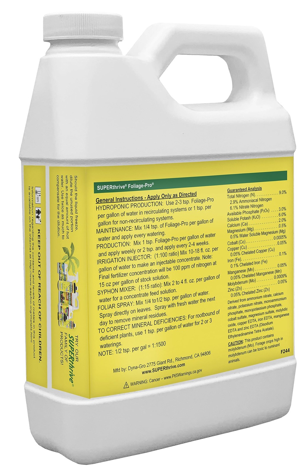 32 oz. 9-3-6 Plant Food,