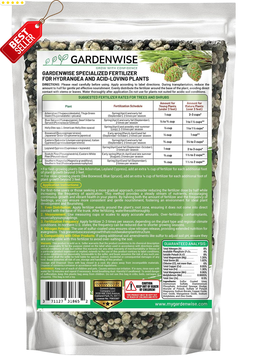 Evergreen Tree Shrub Fertilizer Slow Release Granular Plant Food 12 oz – US