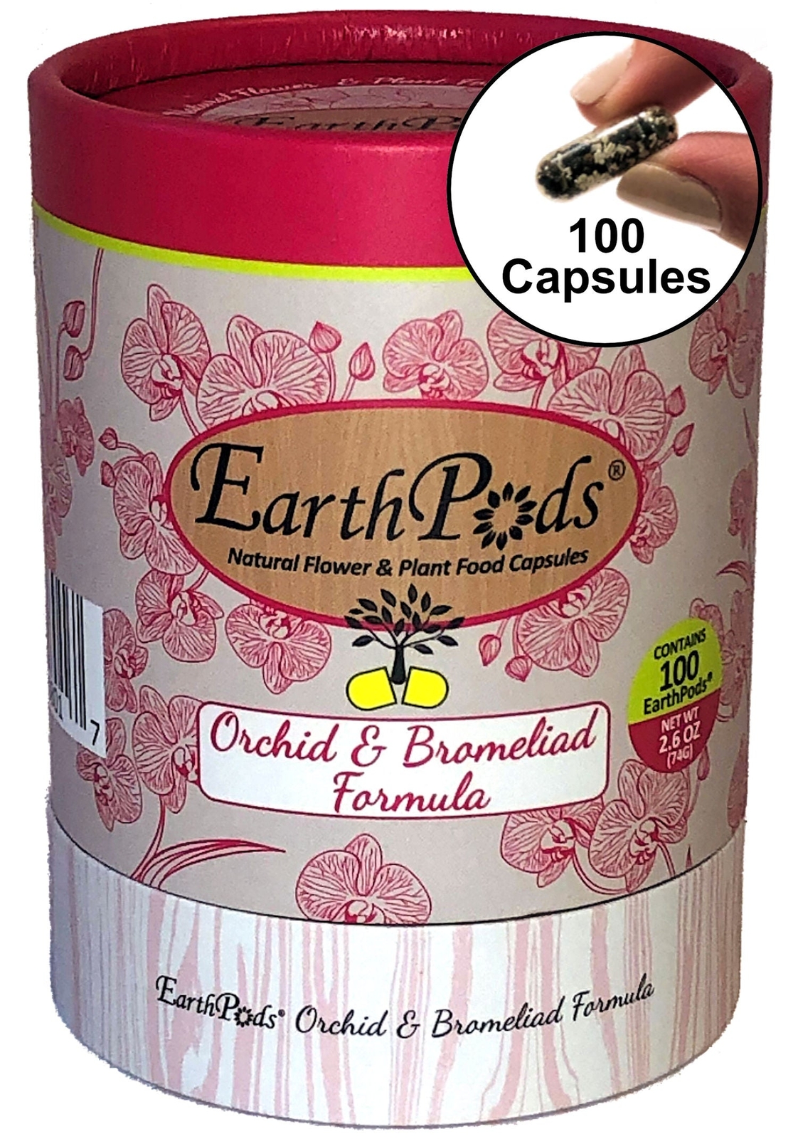EarthPods® ORCHID & BROMELIAD Organic Plant Food Spikes (100 Fertilizer Capsules