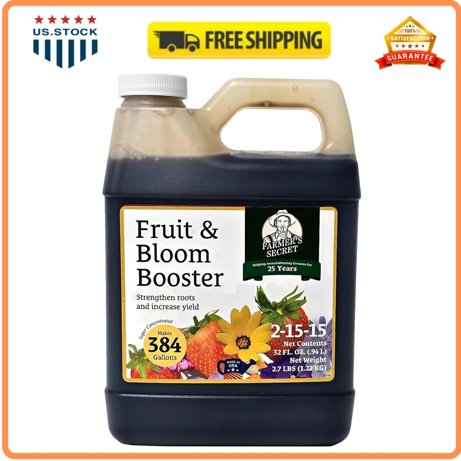 Farmers Secret Fruit and Bloom Booster Fertilizer 16oz Concentrated Plant Food