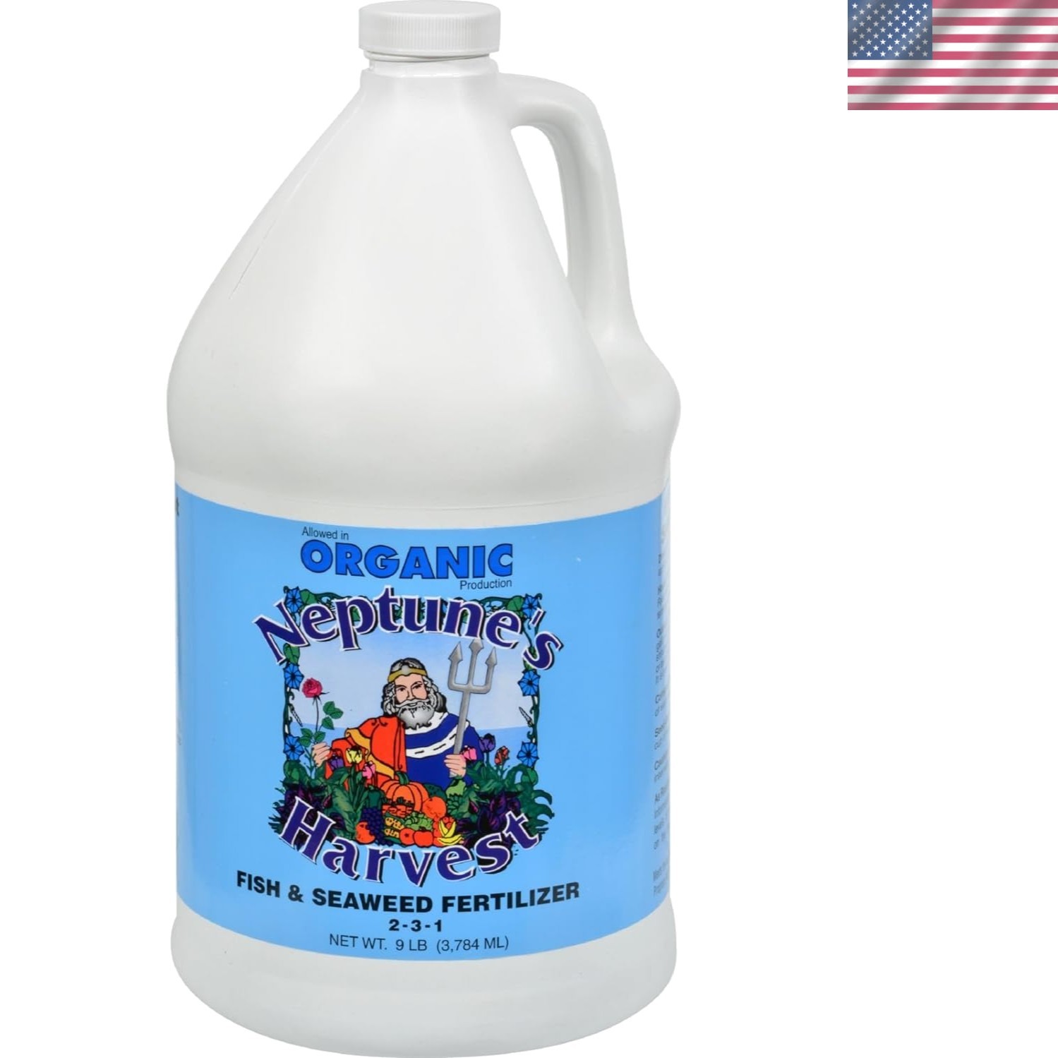 Fish & Seaweed Liquid Fertilizer 2-3-1 – 1 Gallon Bottle – Plant Food for Gar…