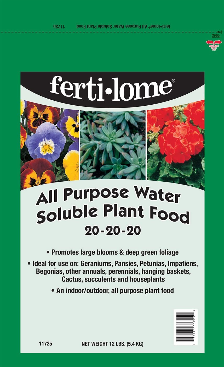 12 Lb All Purpose Fertilizer 20 20 20 Soil And Foliage Feed For Vibrant Flowers