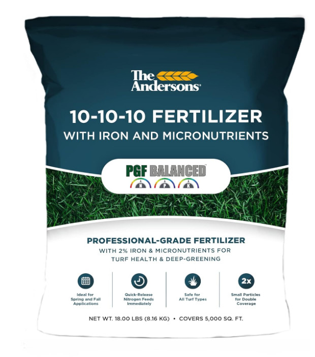 The Andersons PGF 10-10-10 Fertilizer with Micronutrients & 2% Iron, 5,000 sq ft