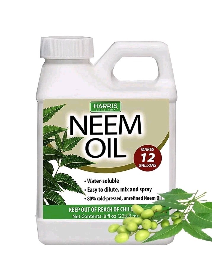HARRIS Neem Oil Cold Pressed Water Soluble Concentrate Makes 12 Gallons, 8 fl oz