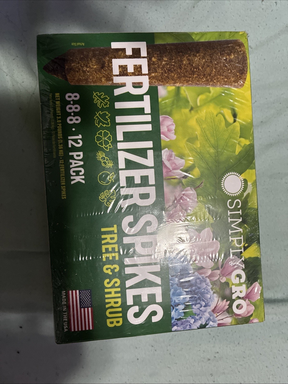 TruSpikes 24 Count Fertilizer Spikes – 8-8-8 Formula for Healthy Trees & Shrubs
