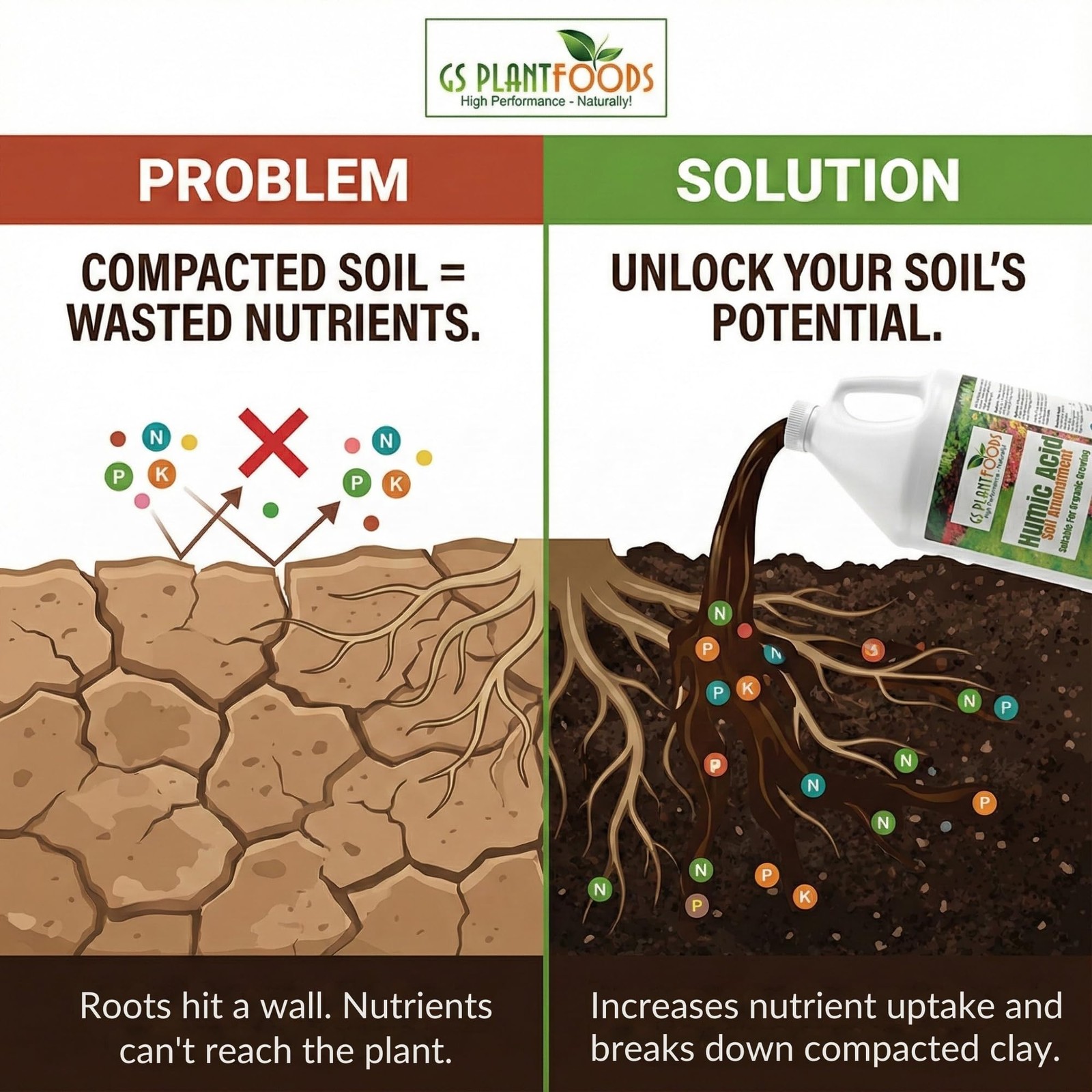 Humic Acid Soil Amendment – Leonardite-Derived Liquid Concentrate for Improve…