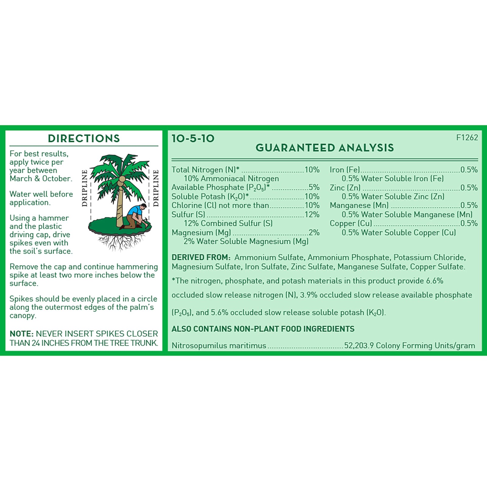 Jobe’s Palm Fertilizer Spikes, Easy Plant Care for 5 Count, Brown