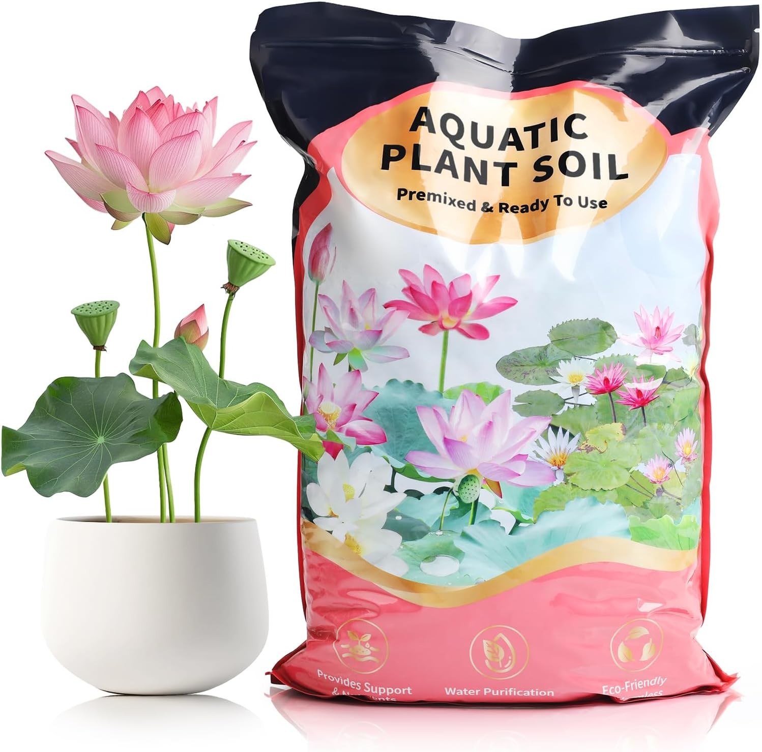 Aquatic Plant Soil & Aquarium Soil, Natural Organic Substrate for Water Plants –