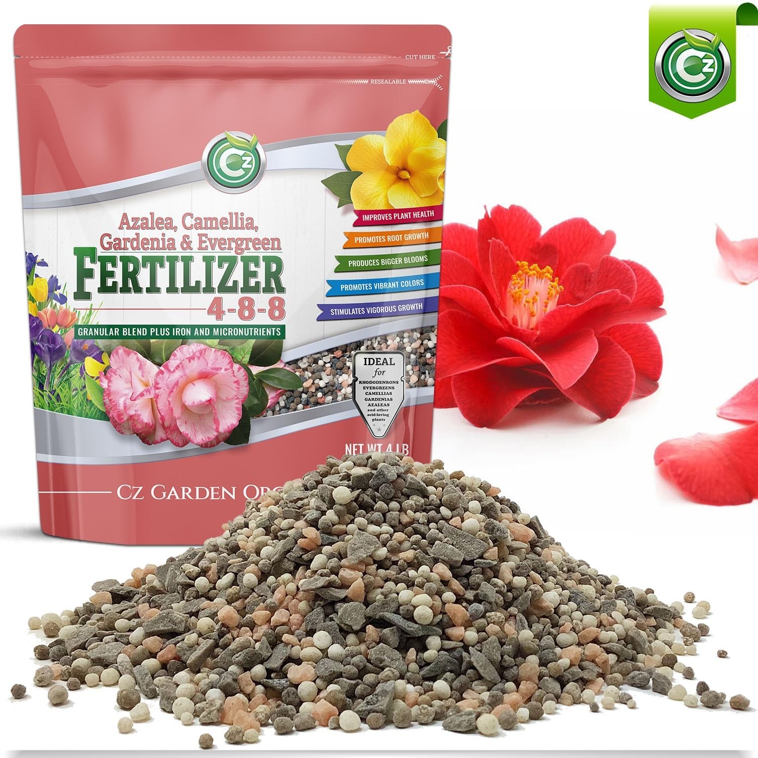 4-8-8 Fertilizer for Azaleas, Camellias, Gardenias & Evergreens – NPK + Micronut