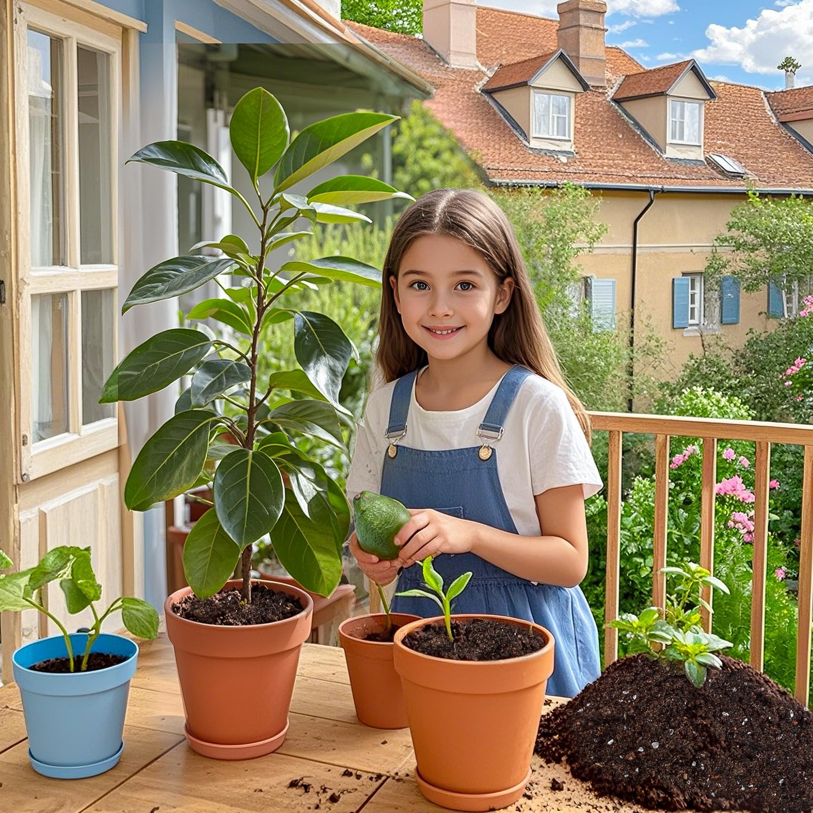Organic Avocado Tree Potting Soil Mix 1qt, Enhance Growth and black