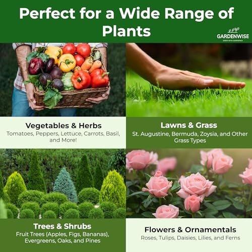 All-Purpose 10-10-10 Slow Release Granular Fertilizer for Vegetables, Flowers &