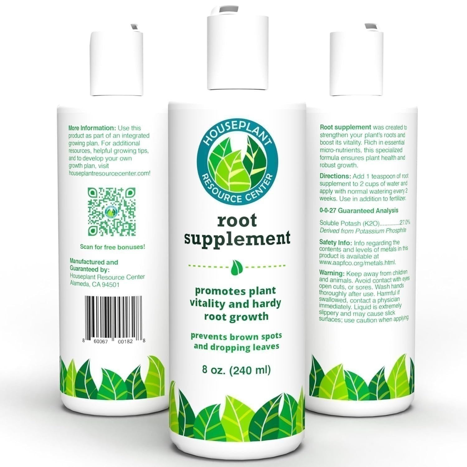 Root Supplement – Liquid Root Stimulator for Healthy Houseplant Growth (8oz)