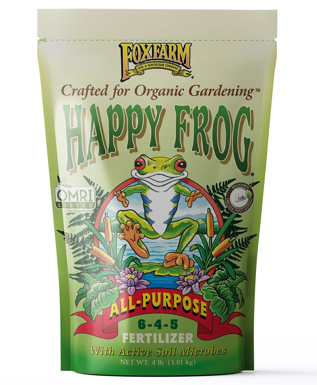 FoxFarm Happy Frog All Purpose Fertilizer – with Active Soil Microbes – Fast …
