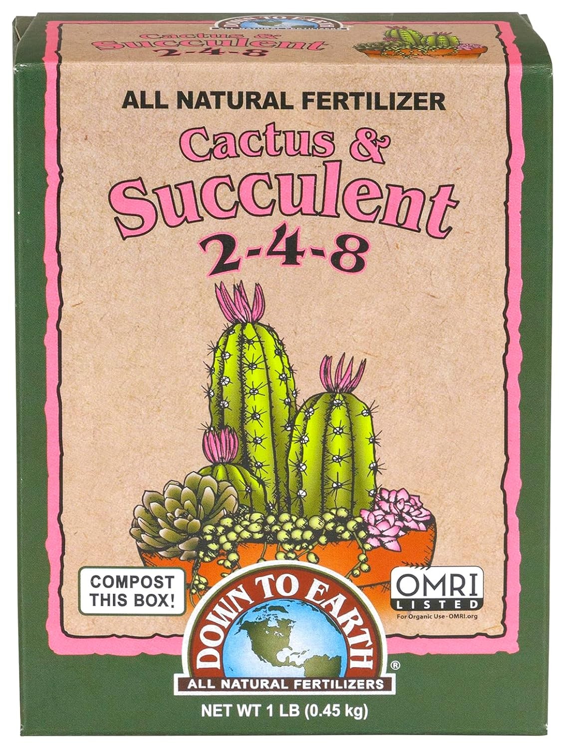 Organic Cactus & Succulent Mix Plant Food Cactuses Agaves Aloes Jades & Yuccas