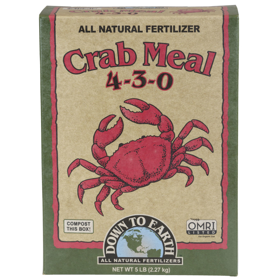Down To Earth Crab Meal Natural Fertilizer 4-3-0 5lb