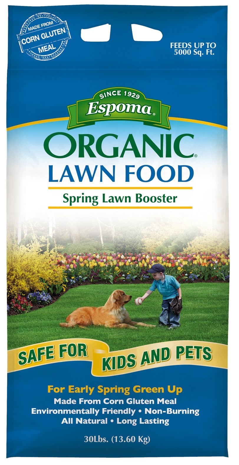 Espoma Organic Spring Lawn Food For All Grasses 5000 sq ft