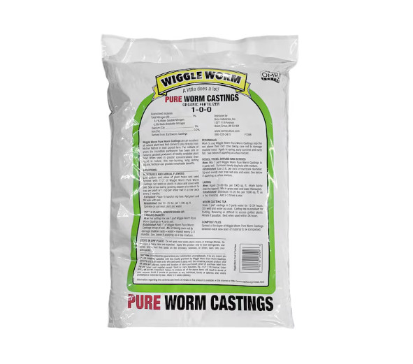 Wiggle Worm Pure Organic Worm Castings – Organic Fertilizer – 30 Pounds