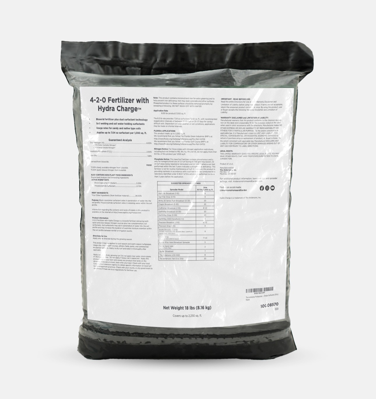 The Andersons Professional Hydra Charge® Biosolid Fertilizer & Surfactant 4-2-0