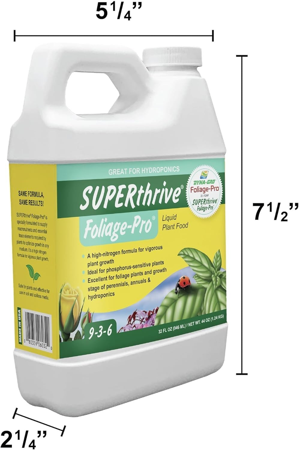 All-in-One Dyna Gro Foliage Pro 32oz for Optimal Growth of Tropical Plants
