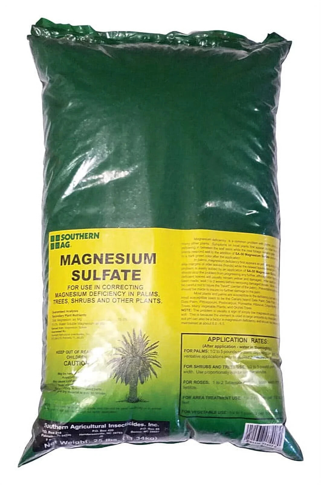 Magnesium Sulfate Fertilizer 25 Lbs. Southern Ag
