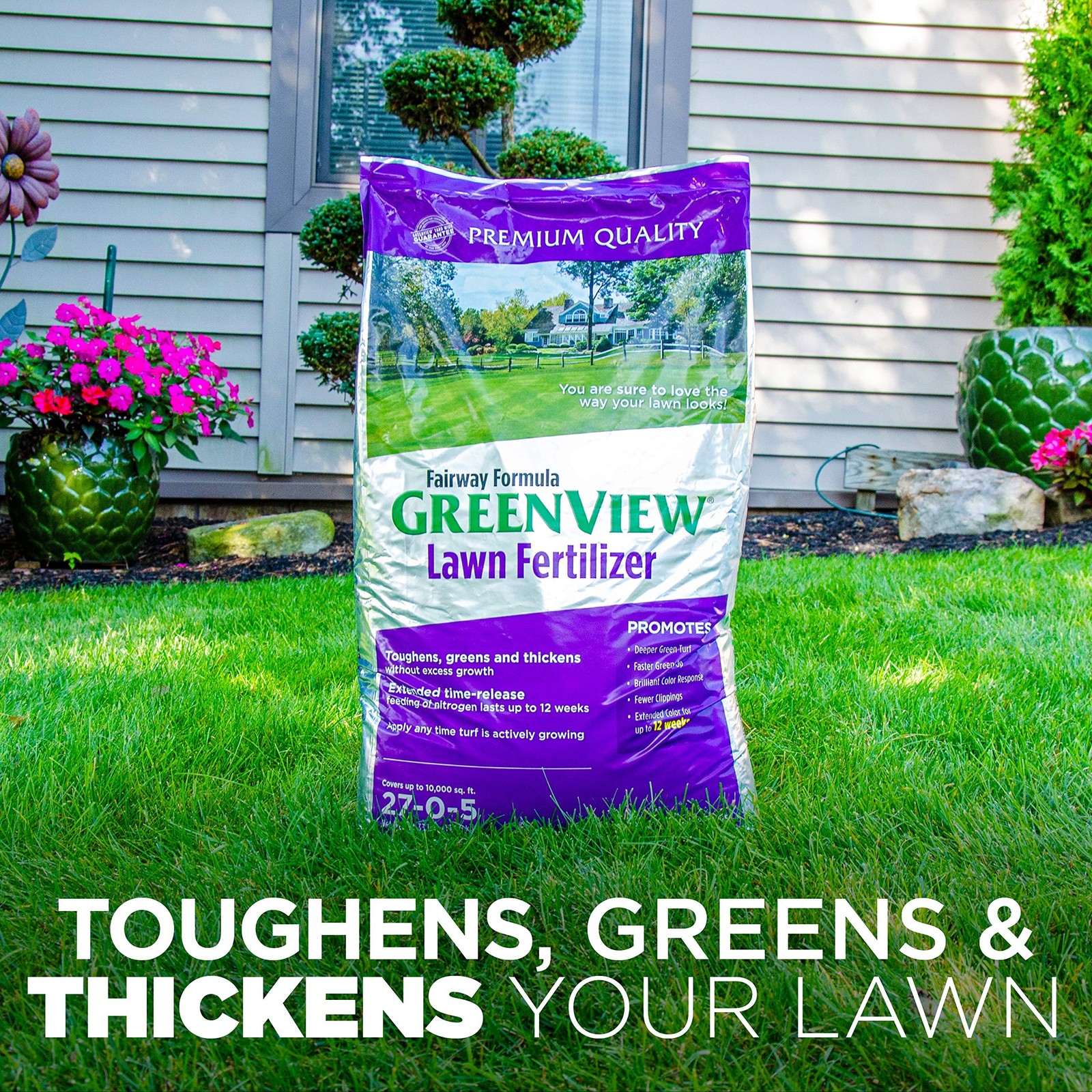 GreenView Fairway Formula Lawn Fertilizer 16.5 lb Bag Slow Release Nitrogen F…