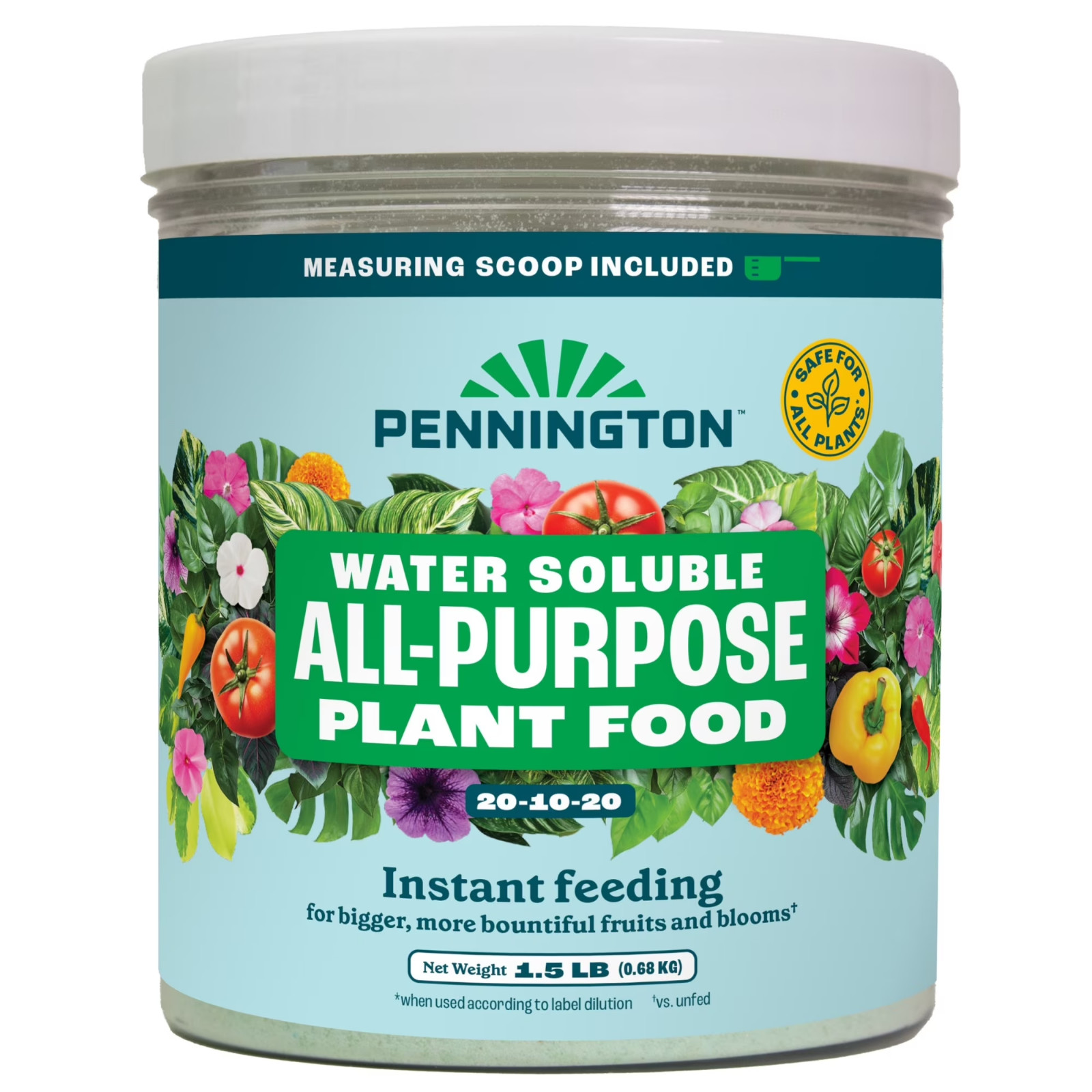 Pennington Water Soluble All Purpose Plant Food 20-10-20 8/1.5Lb