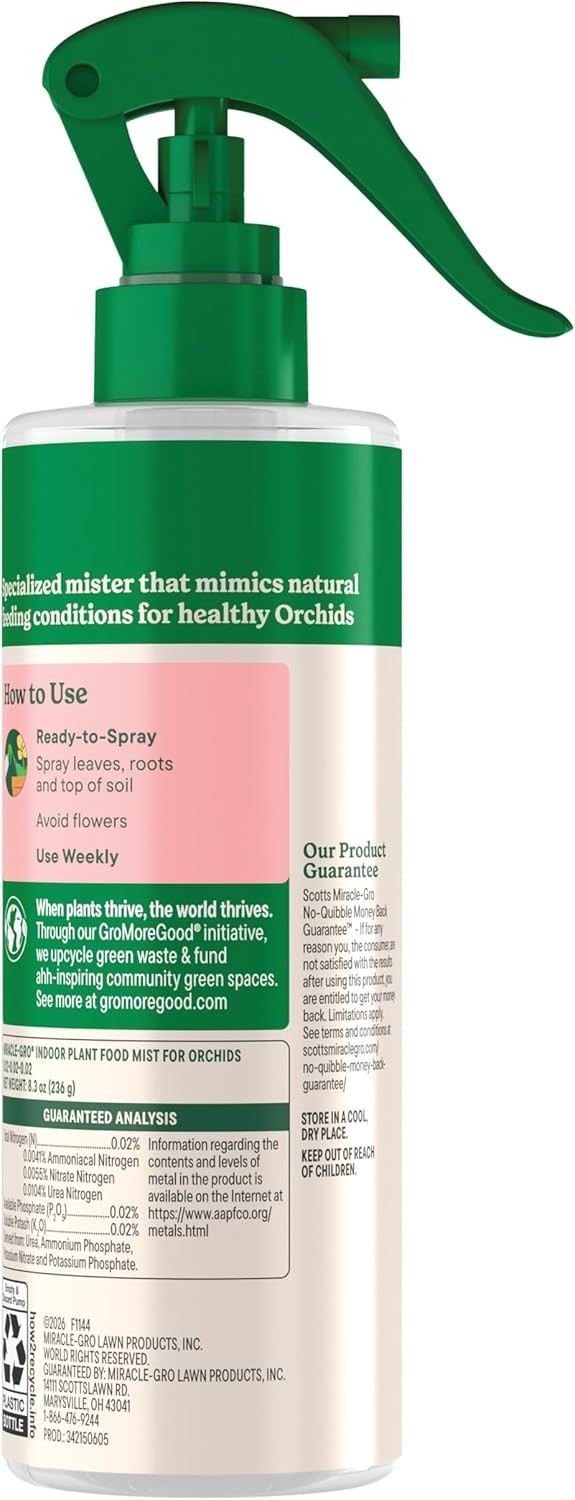 Indoor Plant Food Mist Orchids Orchid Plant Food 8 fl. oz. 2-Pack
