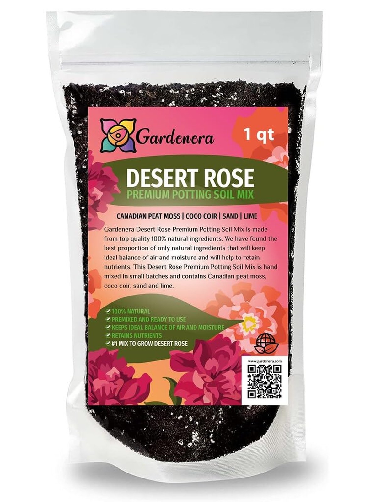 Gardenera Premium Desert Rose Potting Soil – Optimal Blend for Thriving Adeni…