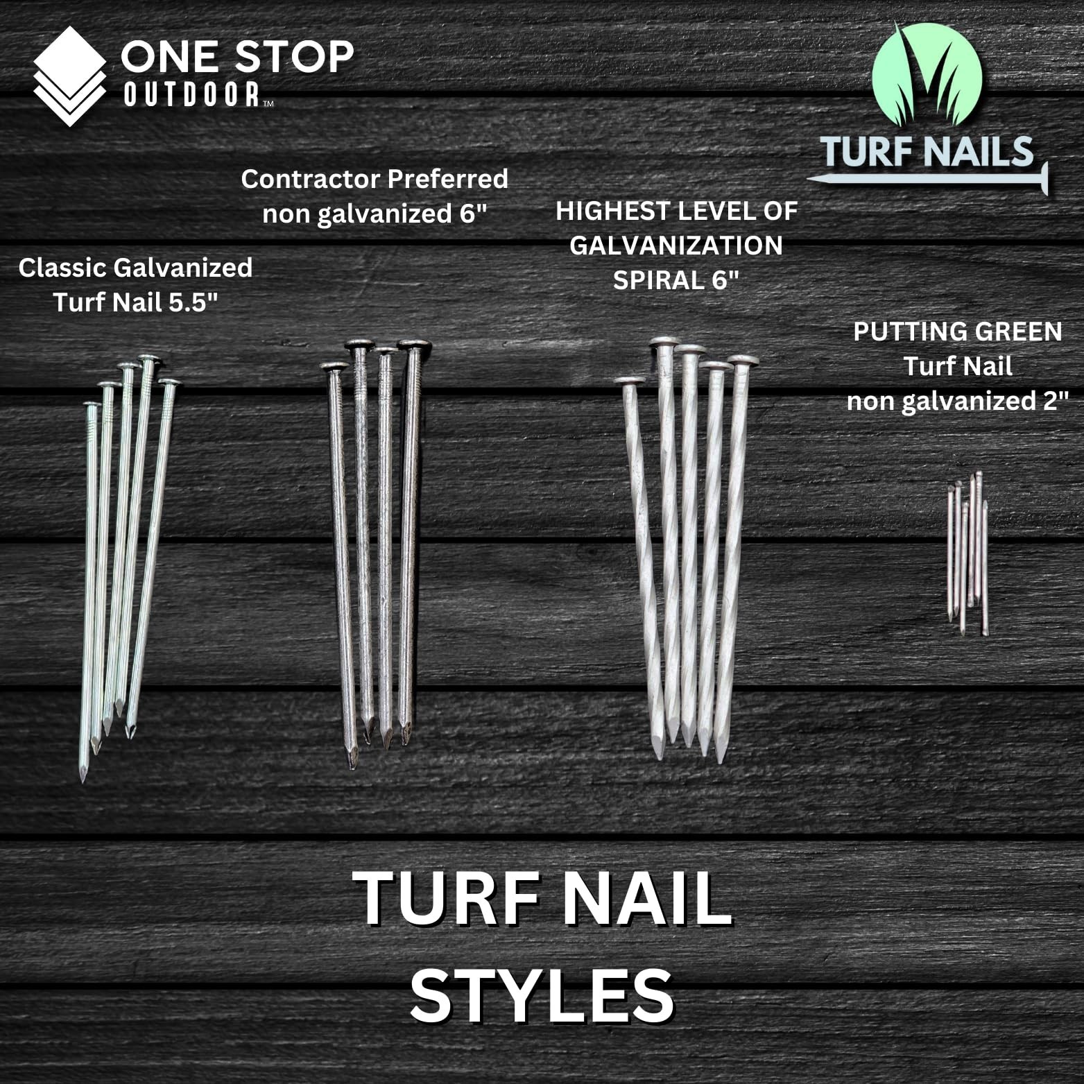 (36-Pack) Premium 6-Inch Turf Nails, Landscape Stakes, Spiral Metal Galvanize…