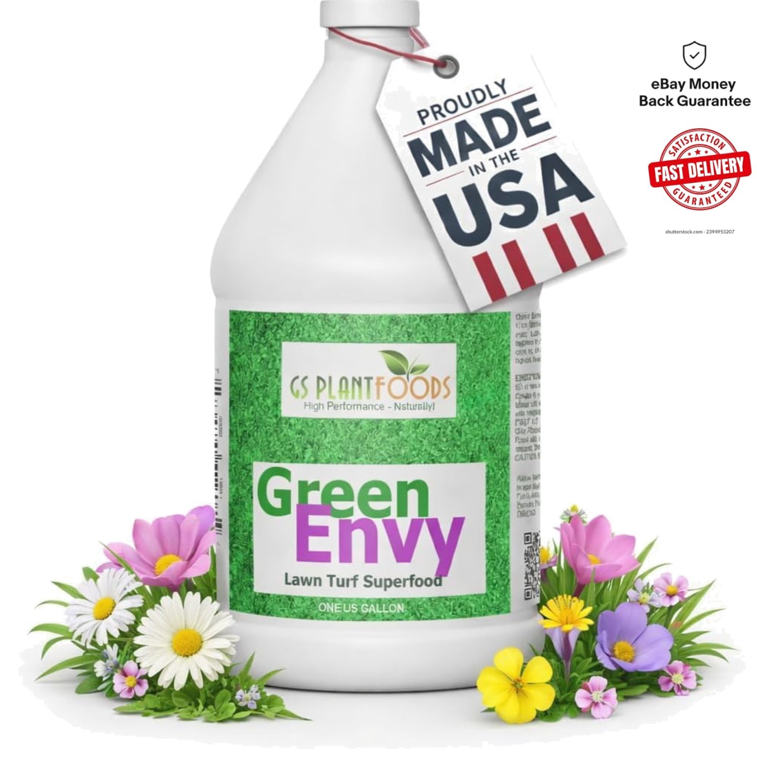1 Gallon Green Envy Lawn Fertilizer with Humic Acid – Resilient Grass Growth
