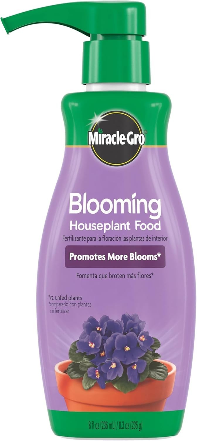 Miracle-Gro Blooming Houseplant Food 8 fl oz – Ensuring Abundant Indoor Flowers
