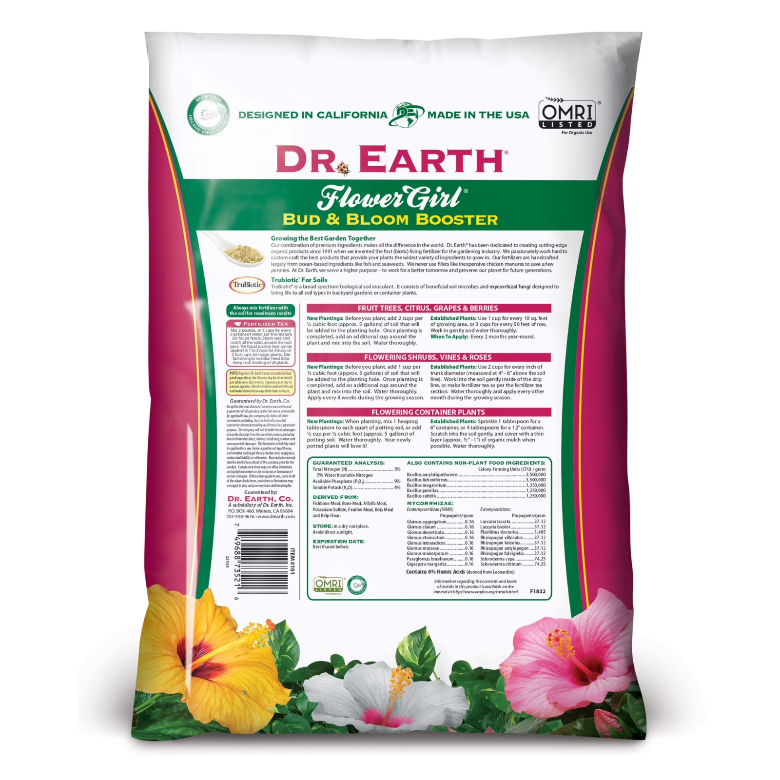 Dr. Earth Flower Girl Bud & Bloom Booster 3-9-4 12 lb