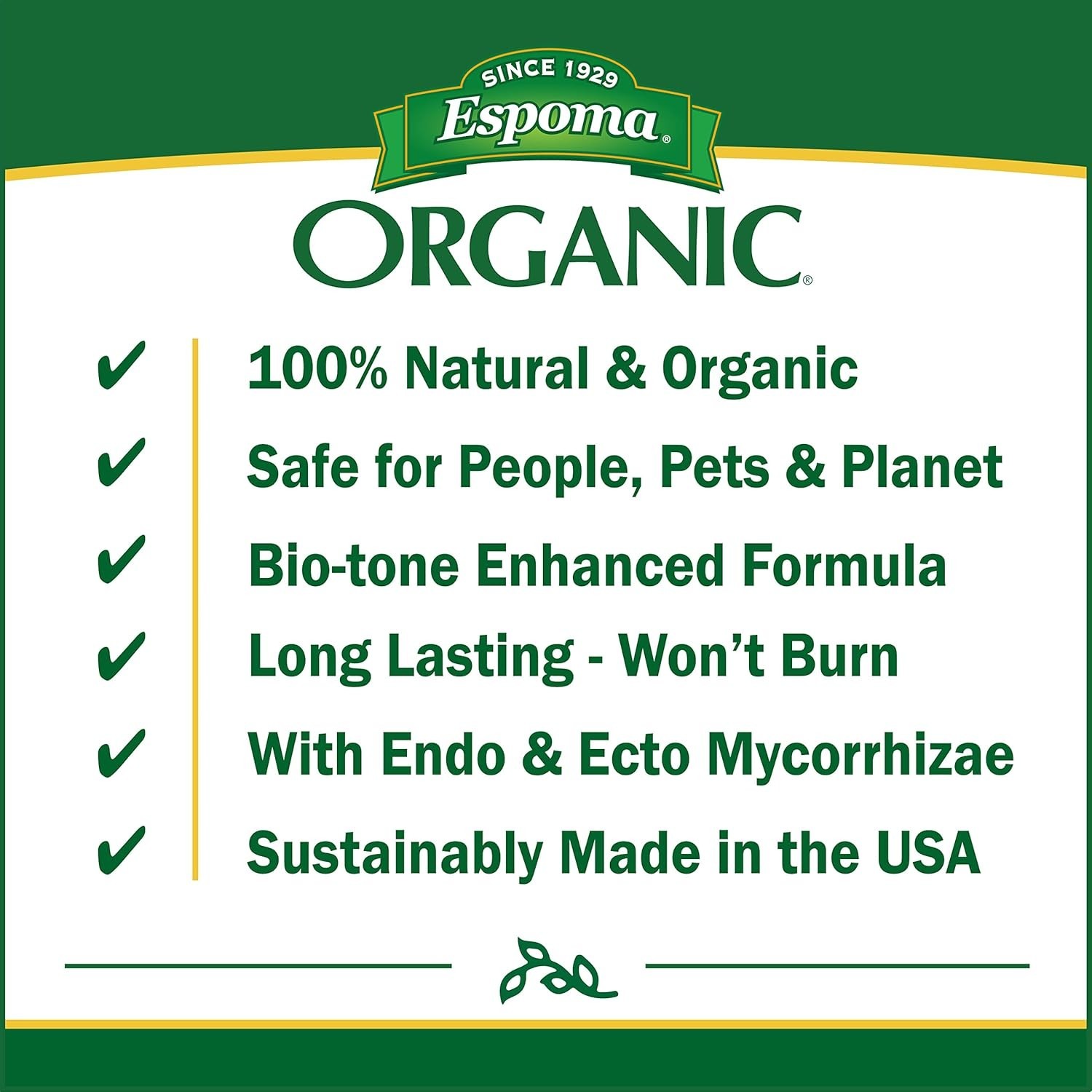 Espoma Organic -Tone 4-3-3 with Mycorrhizae – Perfect for Thriving Plants