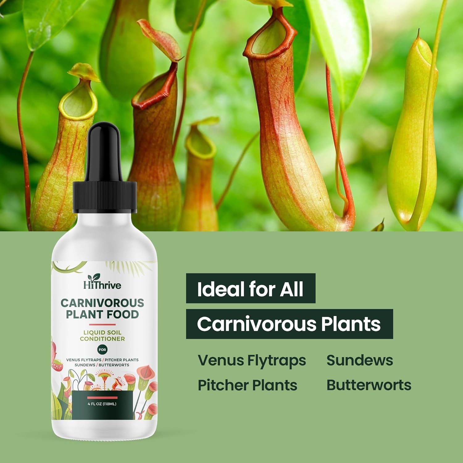 Venus Fly Trap Food, Tropical Plant Fertilizer for Carnivorous Plants, 4Oz | Fe