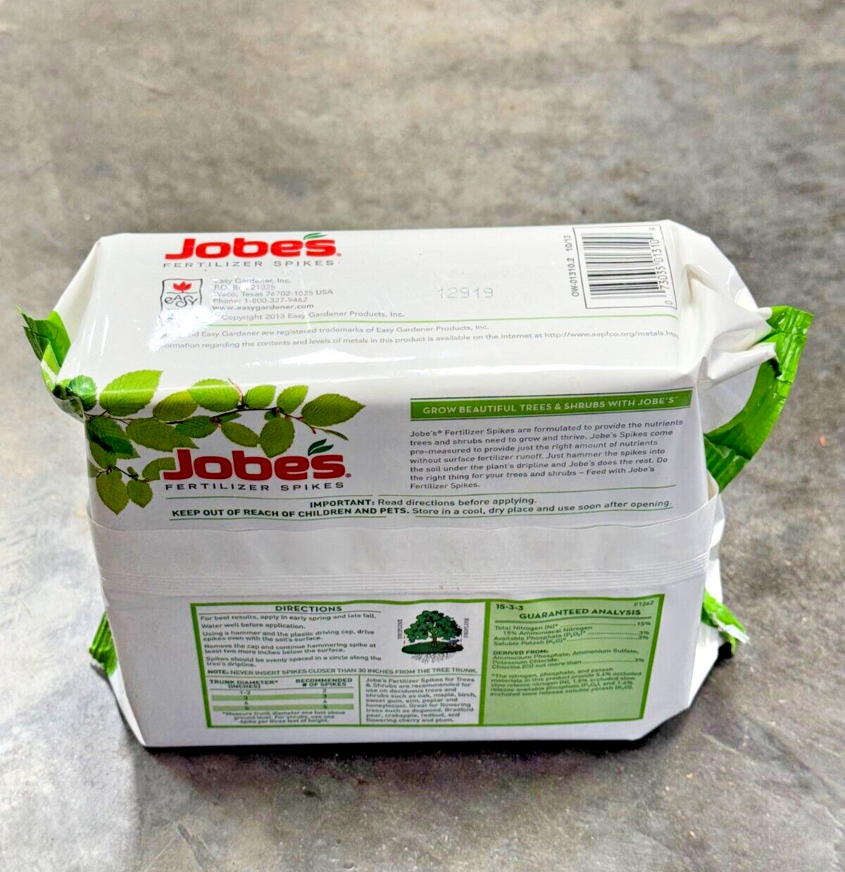 Jobe’s Slow-Release Tree and Shrubs Fertilizer Spikes Easy Plant Care 9pc