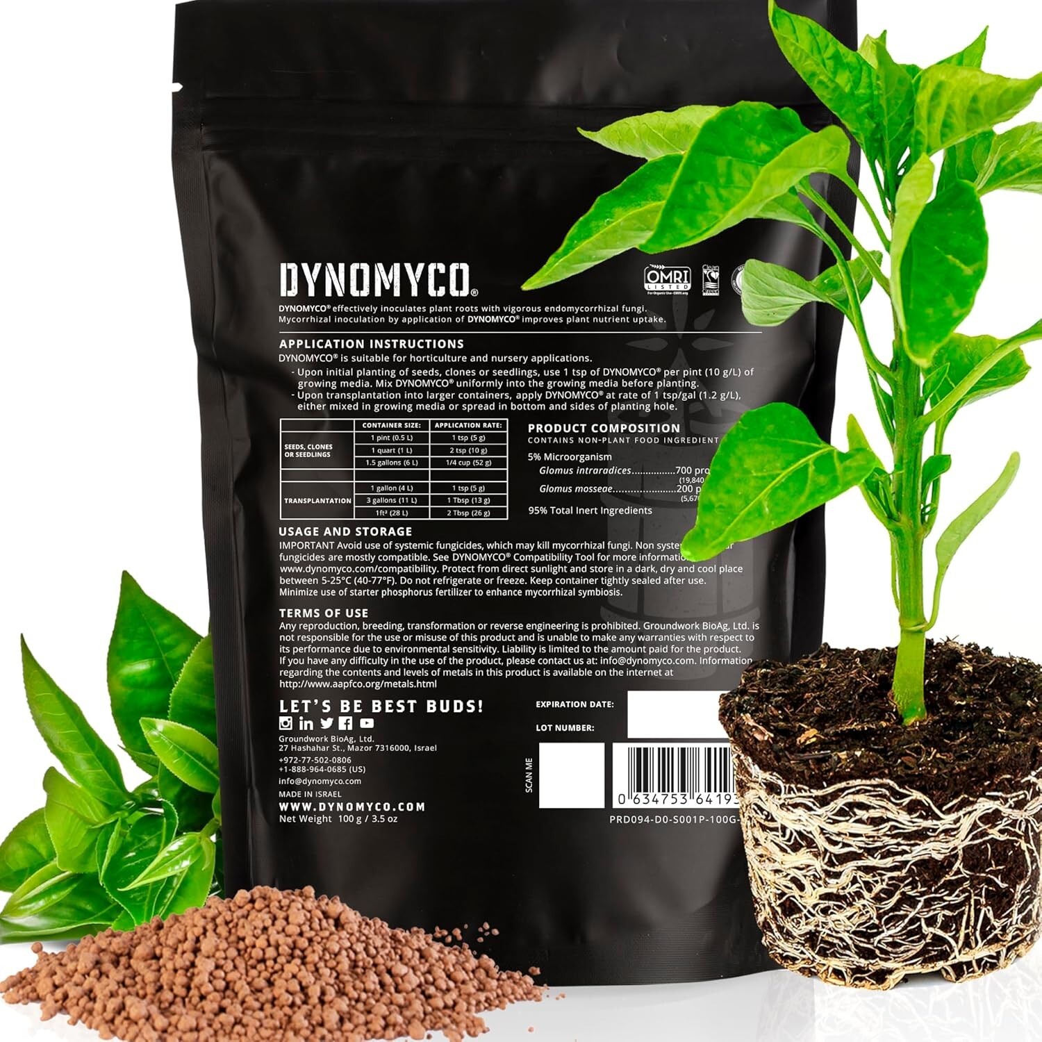 Mycorrhizal Inoculant – 100g Concentrate for Superior Nutrient Uptake & Yields