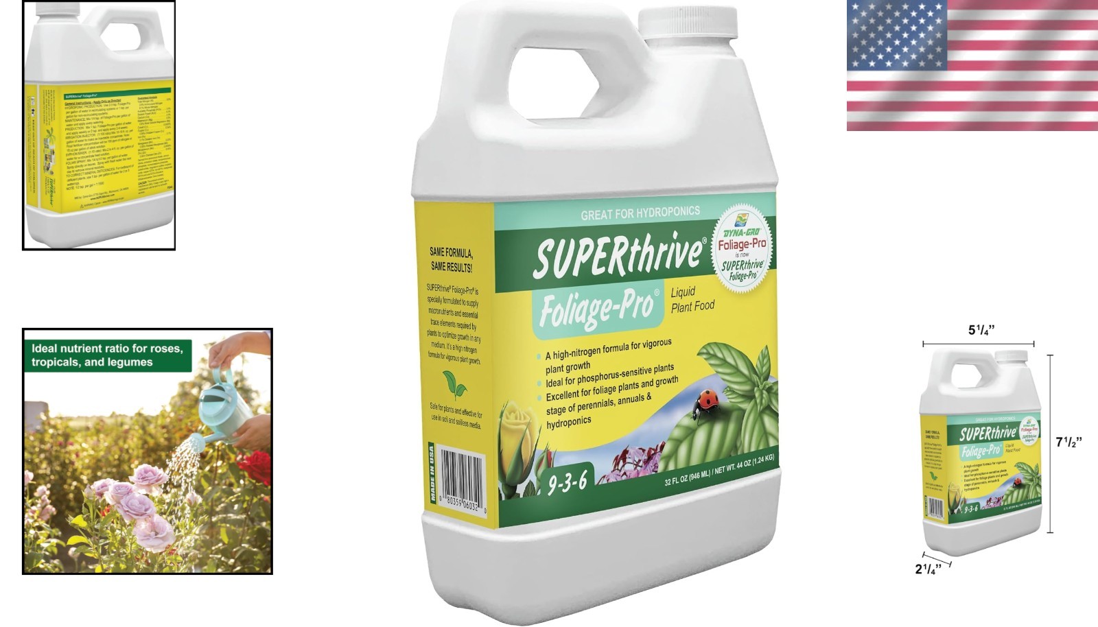 All-in-One Dyna Gro Foliage Pro 32oz for Optimal Growth of Tropical Plants