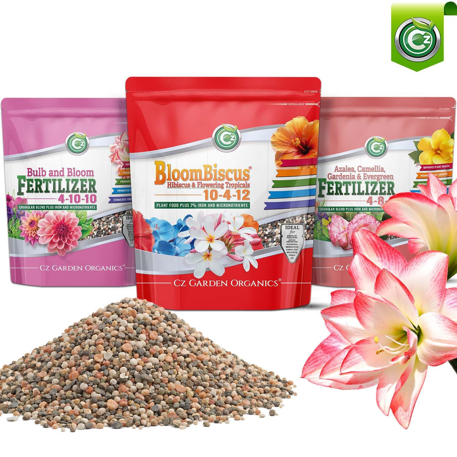 Bloombiscus® Hibiscus 4LB Plant Food – Made in USA – 2% Iron Fertilizer for Bird