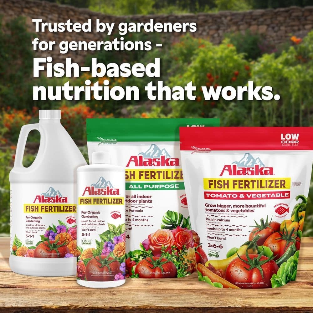 Alaska 128 oz Organic Fish Emulsion Plant Food Fertilizer 5-1-1