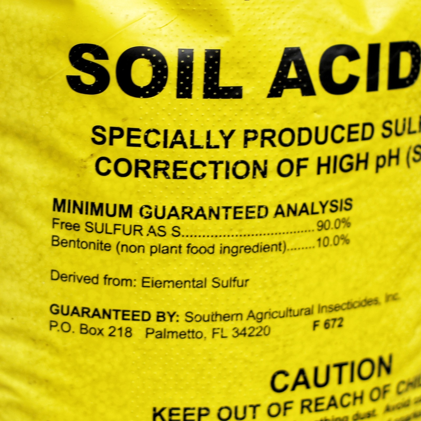 Soil Acidifier, 90% Sulfur (50lb) – 50 LB