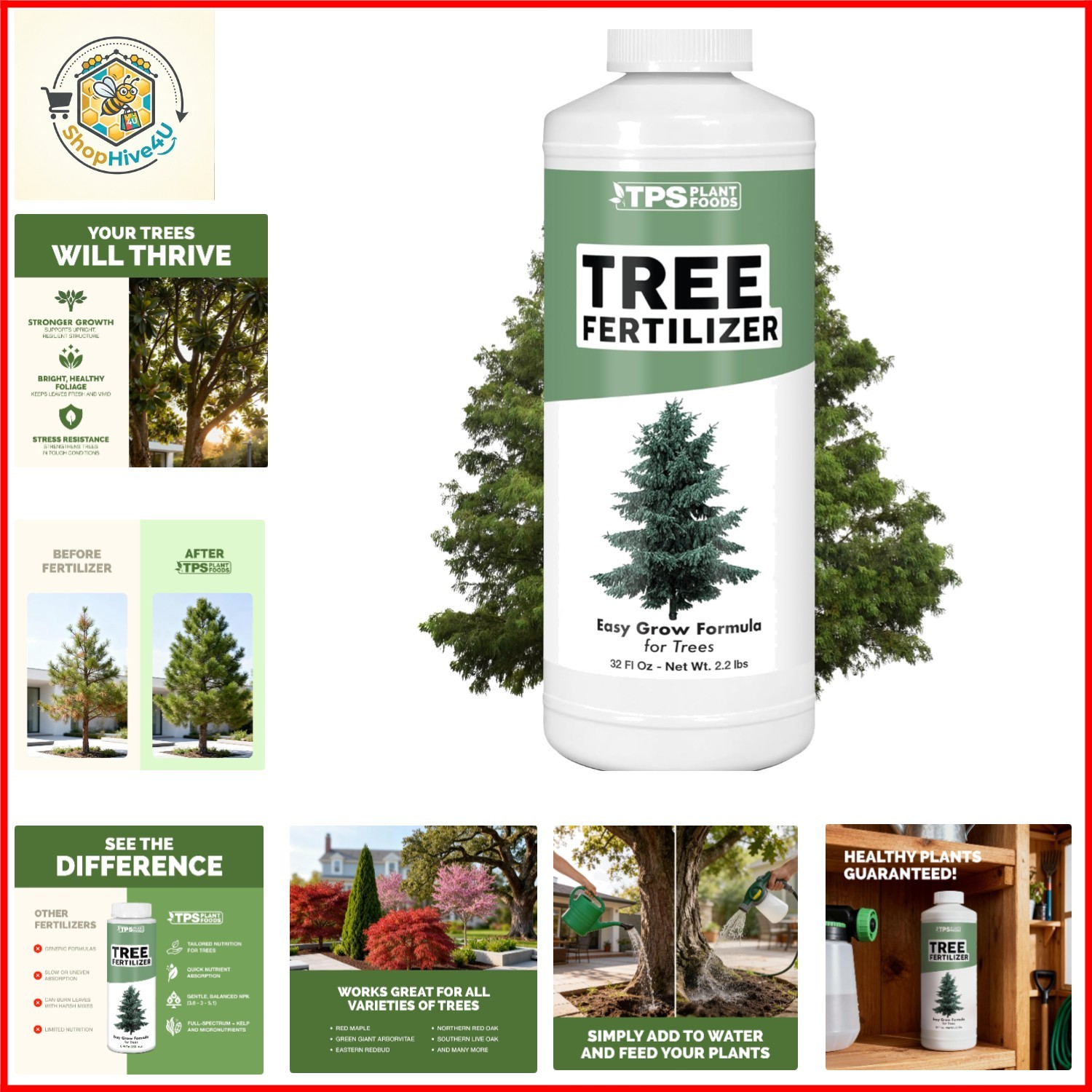 Tree Fertilizer – Liquid Plant Food for Stronger Roots & Growth, 32oz | Eases…