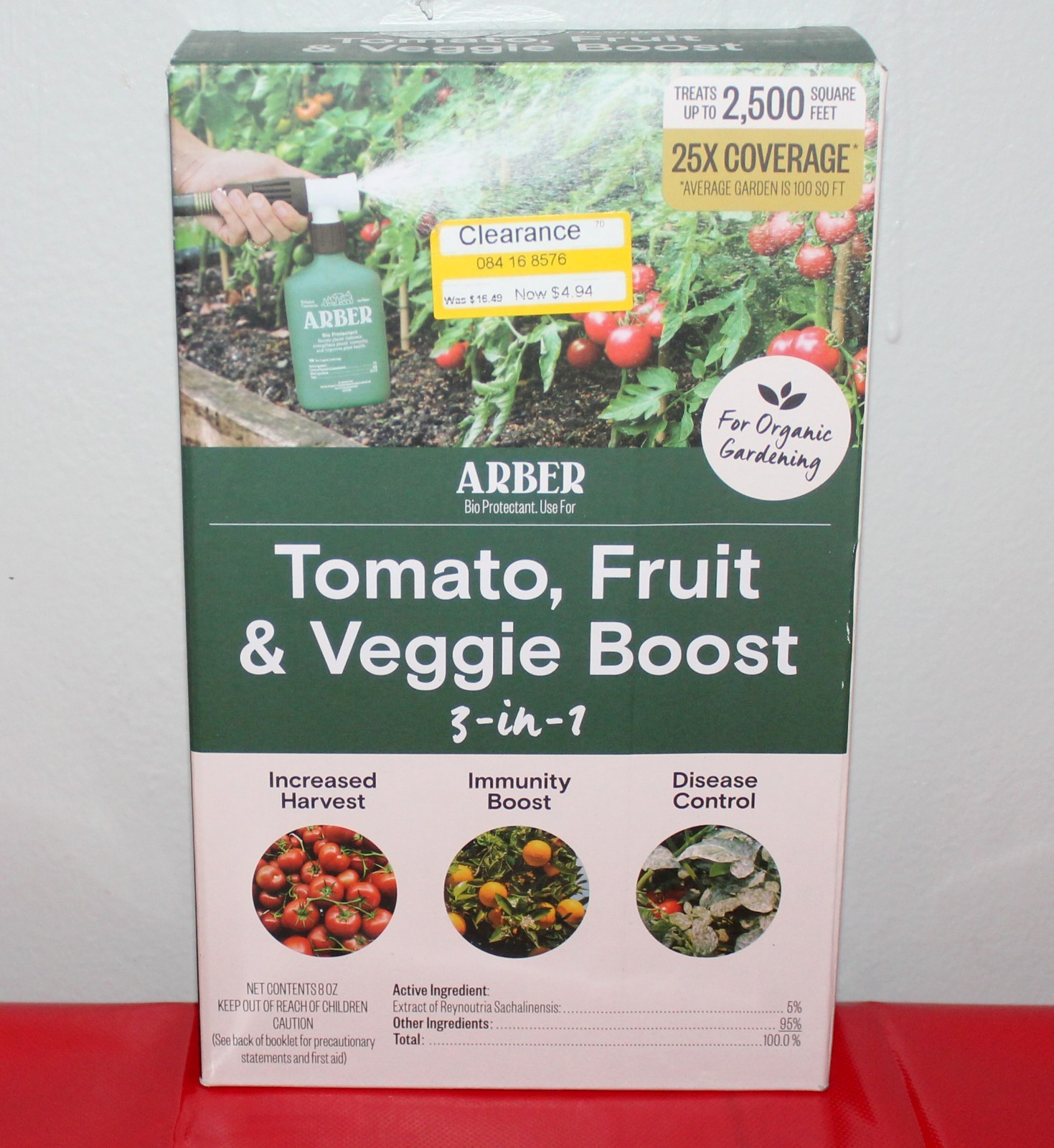 Arber Organic Fruit & Veggie 3-in-1 Boost and Ready to Spray Care Fertilizer 8oz