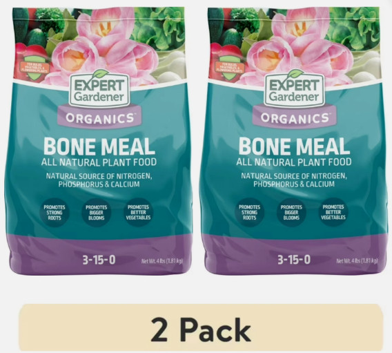 Expert Gardener Bone Meal Plant Food, 3-15-0 Fertilizer, 4 lb ( 2 Pack)