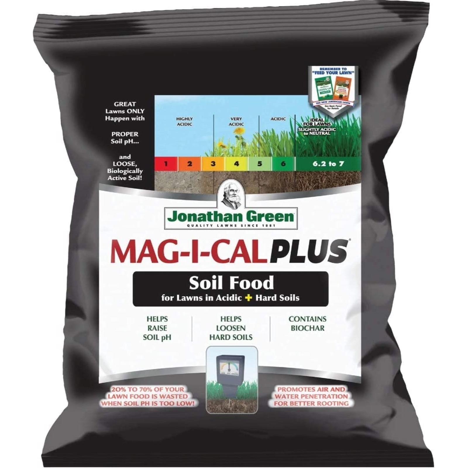 Jonathan Green MAG-I-CAL Plus for Lawns in Acidic + Hard Soils, 18# (2 Pack)