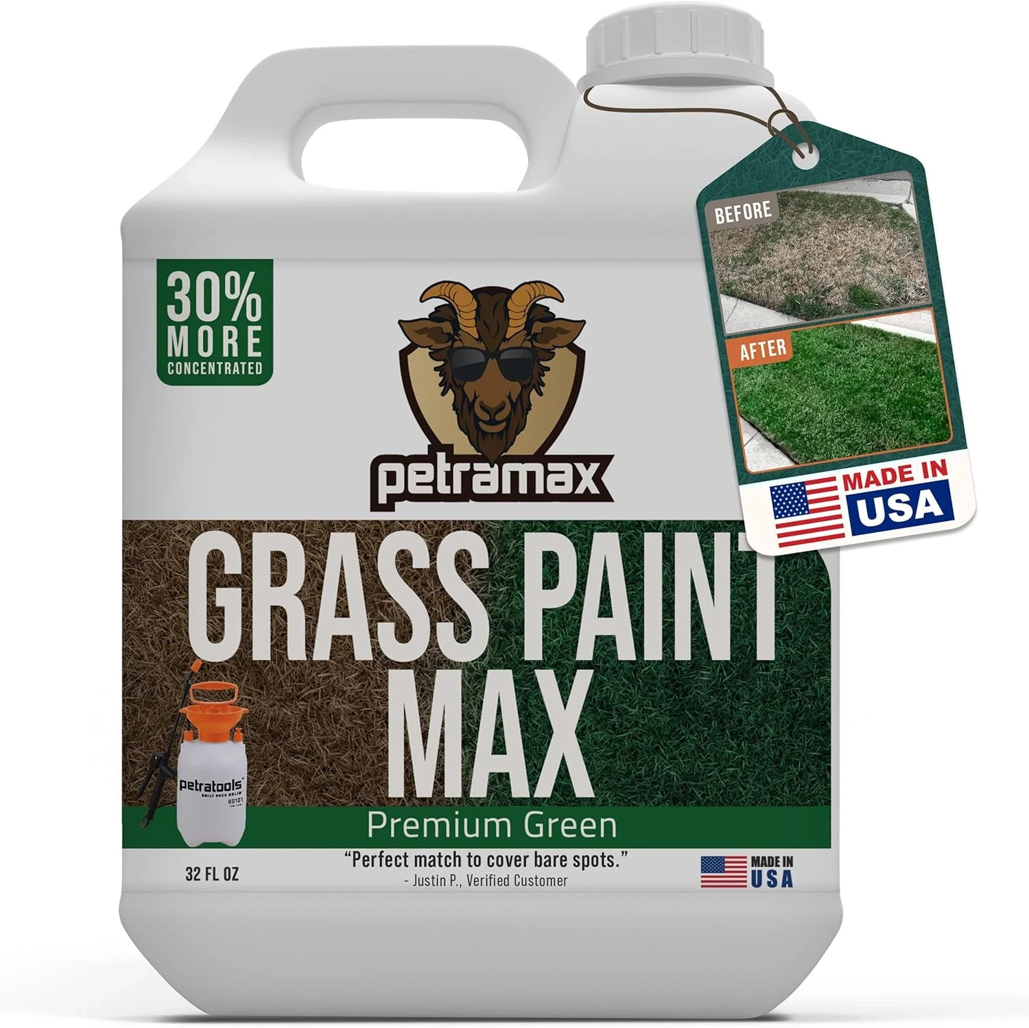 max Green Grass Paint for Lawn Dye – Maintain Turf or Green Grass, Spray Paint f