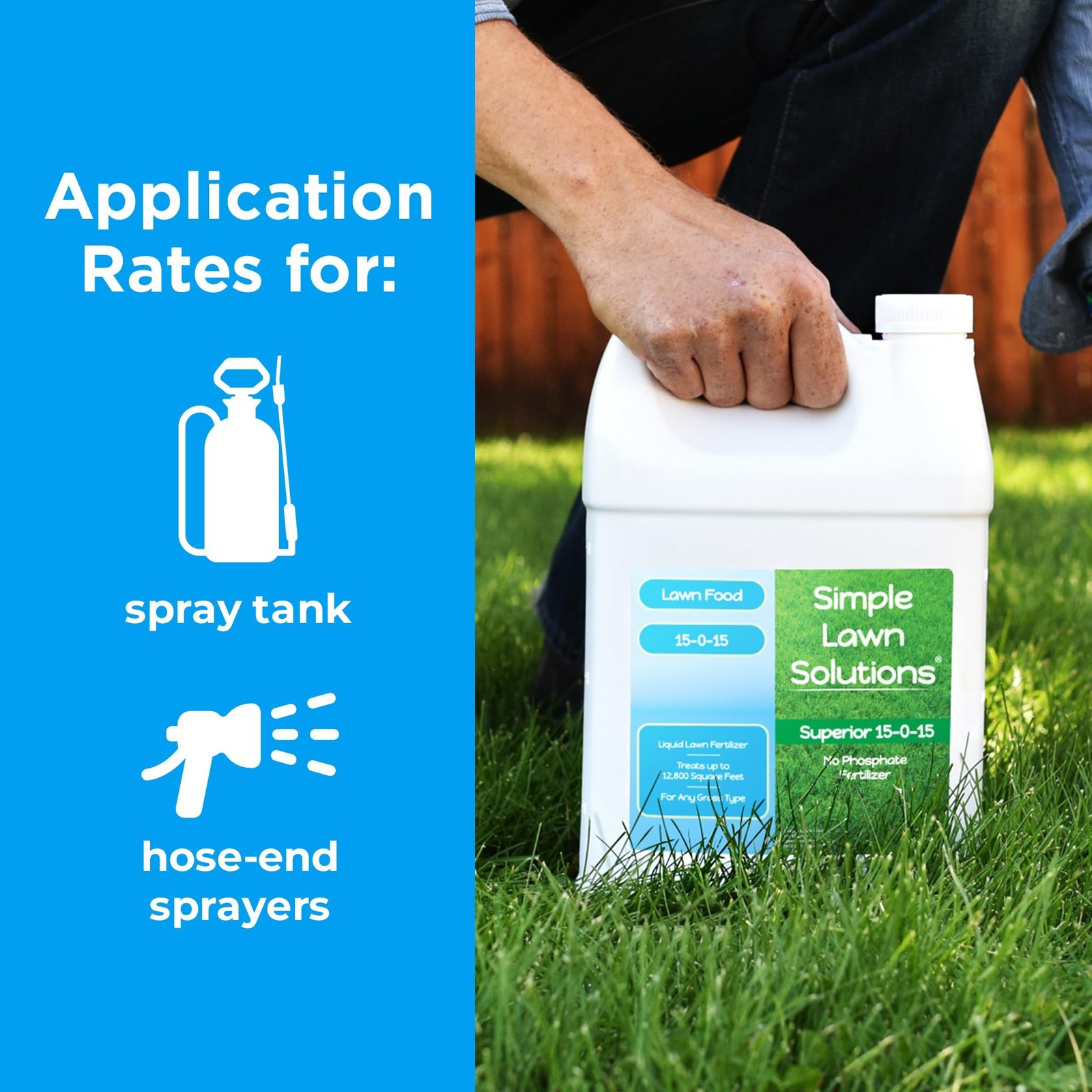 Superior 15-0-15 Liquid Fertilizer Nitrogen & Potash Lawn Food – Concentrated…